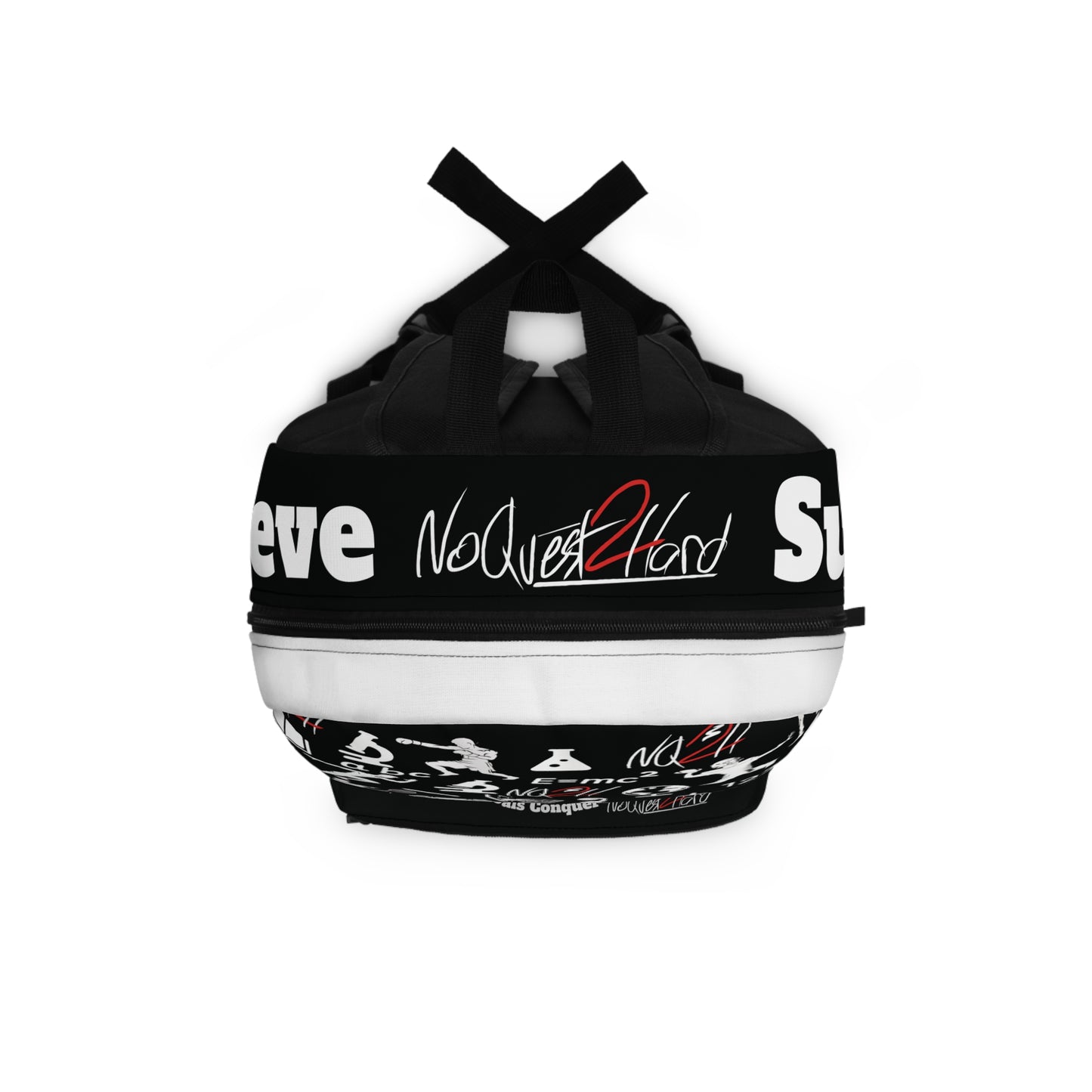 The World is Yours Backpack, white pocket