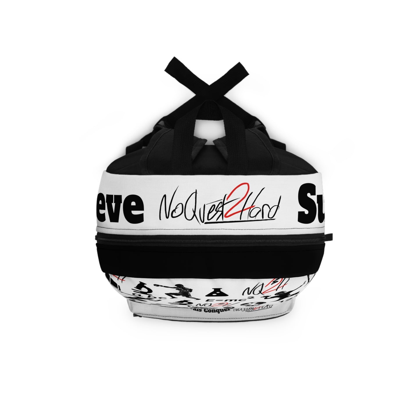 The World is Yours Backpack, black pocket