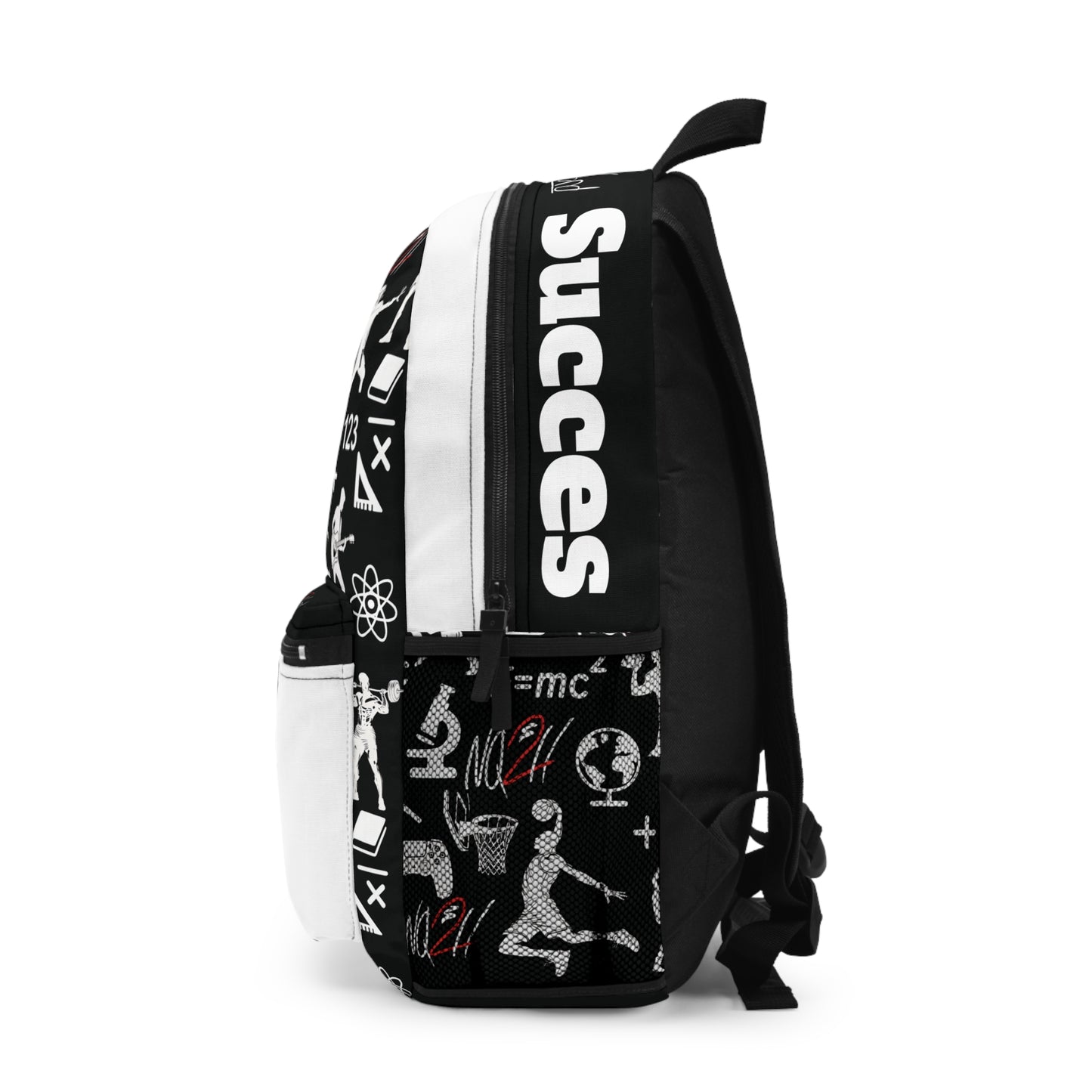 The World is Yours Backpack, white pocket